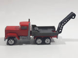 Majorette No. 297 Mack Tow Truck Red Grey 1/100 Scale Die Cast Toy Car Vehicle