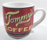 Tommy's Brand Balanced Blend Coffee Red Ceramic Coffee Mug Cup