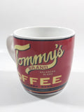 Tommy's Brand Balanced Blend Coffee Red Ceramic Coffee Mug Cup