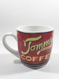 Tommy's Brand Balanced Blend Coffee Red Ceramic Coffee Mug Cup