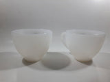 Set of 2 Vintage Arcopal Pears and Grapes Milk Glass Cups