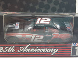 1999 Team Caliber NASCAR Mobil 1 25th Anniversary #12 Jeremy Mayfield Ford Taurus 1/64 Scale Black Die Cast Toy Car Vehicle with Opening Hood