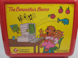 1993 Compton's NewMedia The Berenstain Bears Red Plastic Aladdin Lunch Box - No Thermos
