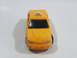 Unknown Brand Yellow Cab Taxi 488-7171 Plastic Body Die Cast Toy Car Vehicle