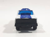 Unknown Brand Police Station Pickup Truck White and Blue Die Cast Toy Car Vehicle