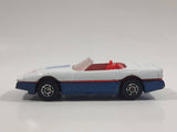 Maisto Turbo Tread Chevrolet Corvette Convertible White Die Cast Toy Car Vehicle