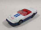 Maisto Turbo Tread Chevrolet Corvette Convertible White Die Cast Toy Car Vehicle