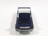 1998 Hot Wheels '65 Ford Mustang Convertible Dark Blue Metalflake Die Cast Toy Car Vehicle - Opening Hood
