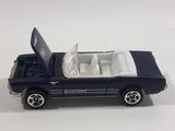 1998 Hot Wheels '65 Ford Mustang Convertible Dark Blue Metalflake Die Cast Toy Car Vehicle - Opening Hood