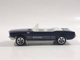 1998 Hot Wheels '65 Ford Mustang Convertible Dark Blue Metalflake Die Cast Toy Car Vehicle - Opening Hood