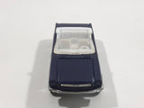 1998 Hot Wheels '65 Ford Mustang Convertible Dark Blue Metalflake Die Cast Toy Car Vehicle - Opening Hood