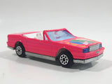 Majorette No. 253 Cadillac Allante Convertible "Fun" Hot Pink 1/59 Scale Die Cast Toy Car Vehicle