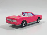 Majorette No. 253 Cadillac Allante Convertible "Fun" Hot Pink 1/59 Scale Die Cast Toy Car Vehicle