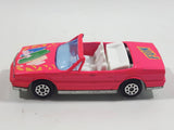 Majorette No. 253 Cadillac Allante Convertible "Fun" Hot Pink 1/59 Scale Die Cast Toy Car Vehicle