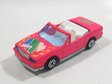 Majorette No. 253 Cadillac Allante Convertible "Fun" Hot Pink 1/59 Scale Die Cast Toy Car Vehicle