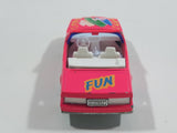 Majorette No. 253 Cadillac Allante Convertible "Fun" Hot Pink 1/59 Scale Die Cast Toy Car Vehicle