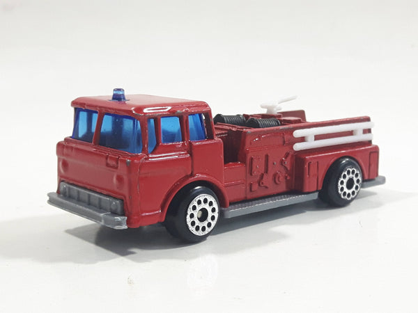 Vintage Zylmex p337 Fire Engine Ford Cab Truck Red Die Cast Toy Car Vehicle