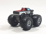 1990 Galoob Micro Machines Tuff Trax Collection Rammin' Rig Monster Truck Black Miniature Die Cast Toy Car Vehicle