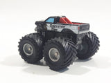 1990 Galoob Micro Machines Tuff Trax Collection Rammin' Rig Monster Truck Black Miniature Die Cast Toy Car Vehicle
