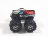 1990 Galoob Micro Machines Tuff Trax Collection Rammin' Rig Monster Truck Black Miniature Die Cast Toy Car Vehicle