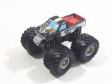 1990 Galoob Micro Machines Tuff Trax Collection Rammin' Rig Monster Truck Black Miniature Die Cast Toy Car Vehicle