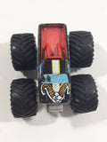1990 Galoob Micro Machines Tuff Trax Collection Rammin' Rig Monster Truck Black Miniature Die Cast Toy Car Vehicle
