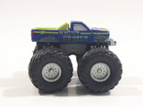 1990 Galoob Micro Machines Tuff Trax Collection Night Cruzer Monster Truck Blue Miniature Die Cast Toy Car Vehicle