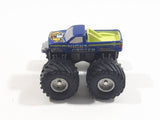 1990 Galoob Micro Machines Tuff Trax Collection Night Cruzer Monster Truck Blue Miniature Die Cast Toy Car Vehicle