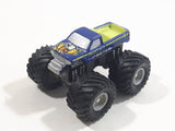 1990 Galoob Micro Machines Tuff Trax Collection Night Cruzer Monster Truck Blue Miniature Die Cast Toy Car Vehicle