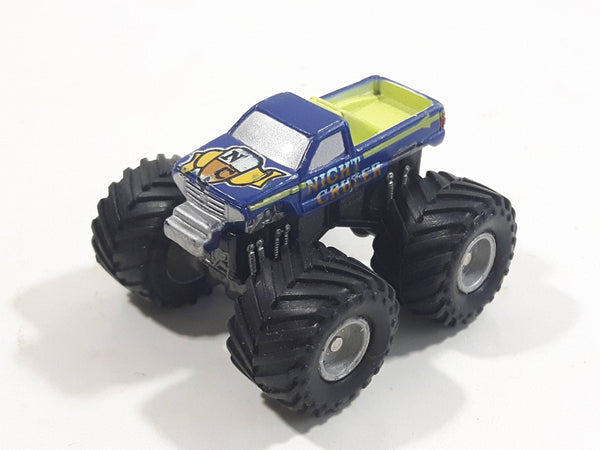 1990 Galoob Micro Machines Tuff Trax Collection Night Cruzer Monster Truck Blue Miniature Die Cast Toy Car Vehicle