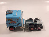Majorette Semi Tractor Truck and Trailer "Blue's Trucking Co." #302 Light Blue 1/87 Scale Die Cast Toy Car Vehicle