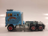 Majorette Semi Tractor Truck and Trailer "Blue's Trucking Co." #302 Light Blue 1/87 Scale Die Cast Toy Car Vehicle