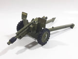 Vintage Dinky Toys Meccano Battle Lines American 105 mm Gun Howitzer Dark Green Die Cast Army Toy 21751413 - Broken Off Hitches