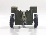 Vintage Dinky Toys Meccano Battle Lines American 105 mm Gun Howitzer Dark Green Die Cast Army Toy 21751413 - Broken Off Hitches