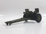 Vintage Dinky Toys Meccano Battle Lines American 105 mm Gun Howitzer Dark Green Die Cast Army Toy 21751413 - Broken Off Hitches