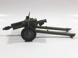 Vintage Dinky Toys Meccano Battle Lines American 105 mm Gun Howitzer Dark Green Die Cast Army Toy 21751413 - Broken Off Hitches