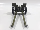 Vintage Dinky Toys Meccano Battle Lines American 105 mm Gun Howitzer Dark Green Die Cast Army Toy 21751413 - Broken Off Hitches