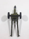 Vintage Dinky Toys Meccano Battle Lines American 105 mm Gun Howitzer Dark Green Die Cast Army Toy 21751413 - Broken Off Hitches