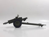 Vintage Dinky Toys Meccano Battle Lines American 105 mm Gun Howitzer Dark Green Die Cast Army Toy 21751413 - 1 hitch broken
