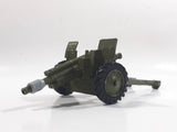 Vintage Dinky Toys Meccano Battle Lines American 105 mm Gun Howitzer Dark Green Die Cast Army Toy 21751413 - 1 hitch broken