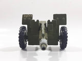 Vintage Dinky Toys Meccano Battle Lines American 105 mm Gun Howitzer Dark Green Die Cast Army Toy 21751413 - 1 hitch broken