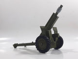 Vintage Dinky Toys Meccano Battle Lines American 105 mm Gun Howitzer Dark Green Die Cast Army Toy 21751413 - 1 hitch broken