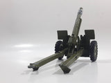 Vintage Dinky Toys Meccano Battle Lines American 105 mm Gun Howitzer Dark Green Die Cast Army Toy 21751413 - 1 hitch broken