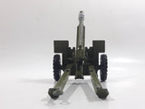 Vintage Dinky Toys Meccano Battle Lines American 105 mm Gun Howitzer Dark Green Die Cast Army Toy 21751413 - 1 hitch broken