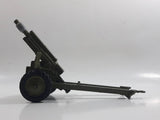 Vintage Dinky Toys Meccano Battle Lines American 105 mm Gun Howitzer Dark Green Die Cast Army Toy 21751413 - 1 hitch broken