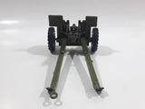 Vintage Dinky Toys Meccano Battle Lines American 105 mm Gun Howitzer Dark Green Die Cast Army Toy 21751413 - 1 hitch broken