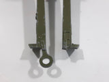 Vintage Dinky Toys Meccano Battle Lines American 105 mm Gun Howitzer Dark Green Die Cast Army Toy 21751413 - 1 hitch broken