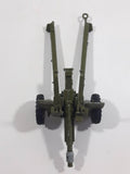 Vintage Dinky Toys Meccano Battle Lines American 105 mm Gun Howitzer Dark Green Die Cast Army Toy 21751413 - 1 hitch broken
