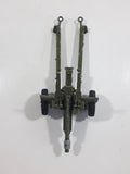Vintage Dinky Toys Meccano Battle Lines American 105 mm Gun Howitzer Dark Green Die Cast Army Toy 21751413