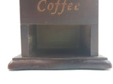 Metal Plastic Top Engraved Lettering Wood Based Coffee Grinder